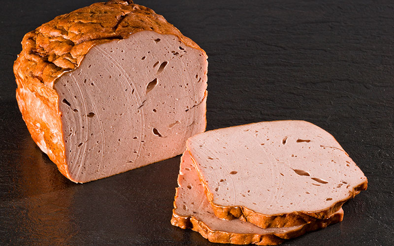 Original Bayrischer Rießenleberkäse - Brotzeitscheibe 250g